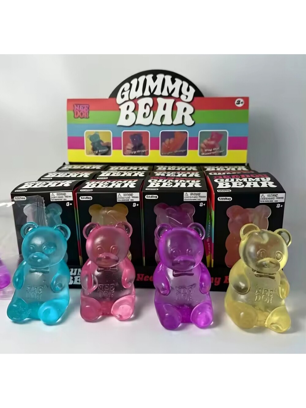 Needoh gummy bears set of 4 new